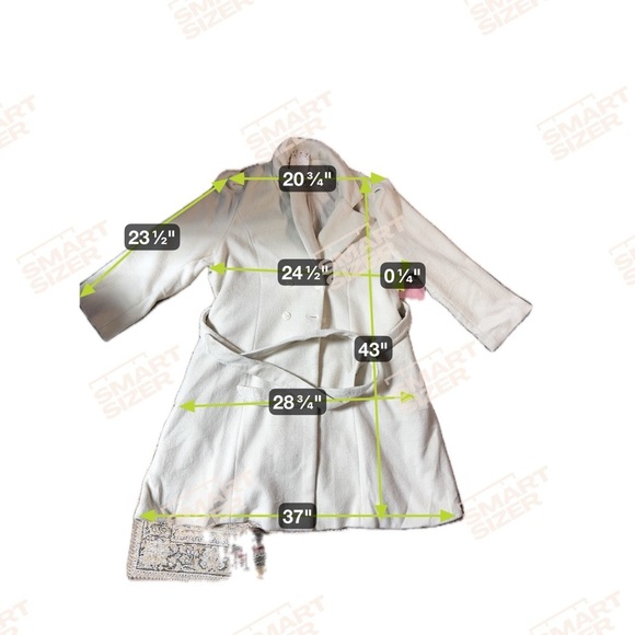 NWT Ivy City Woman's Coat Wool Blend Cream Size 2X - Picture 12 of 12